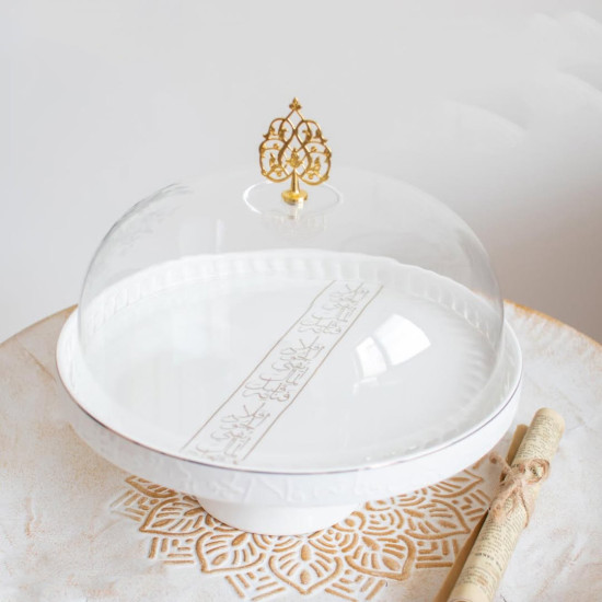 Cake Serving Platter with Lid